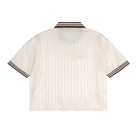 "Amor" Striped Polo