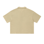 waffle,polo,Basics,Casual,Sporty,Street,Vintage