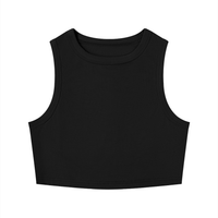 Bodycon,Cropped,stretched,tank,Minimal