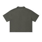 waffle,polo,Basics,Casual,Sporty,Street,Vintage