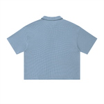 waffle,polo,Basics,Casual,Sporty,Street,Vintage