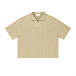 waffle,polo,Basics,Casual,Sporty,Street,Vintage