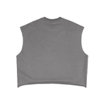 frenchterry,boxy,cropped,frayed,sleaveless,grey,black