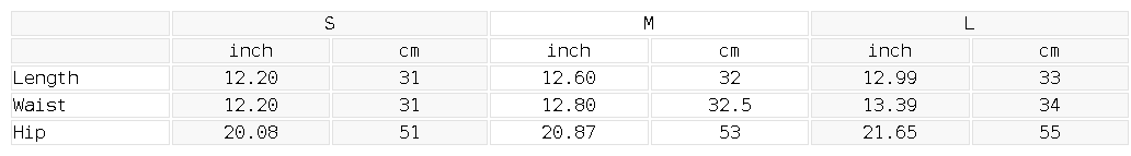 Size Guide